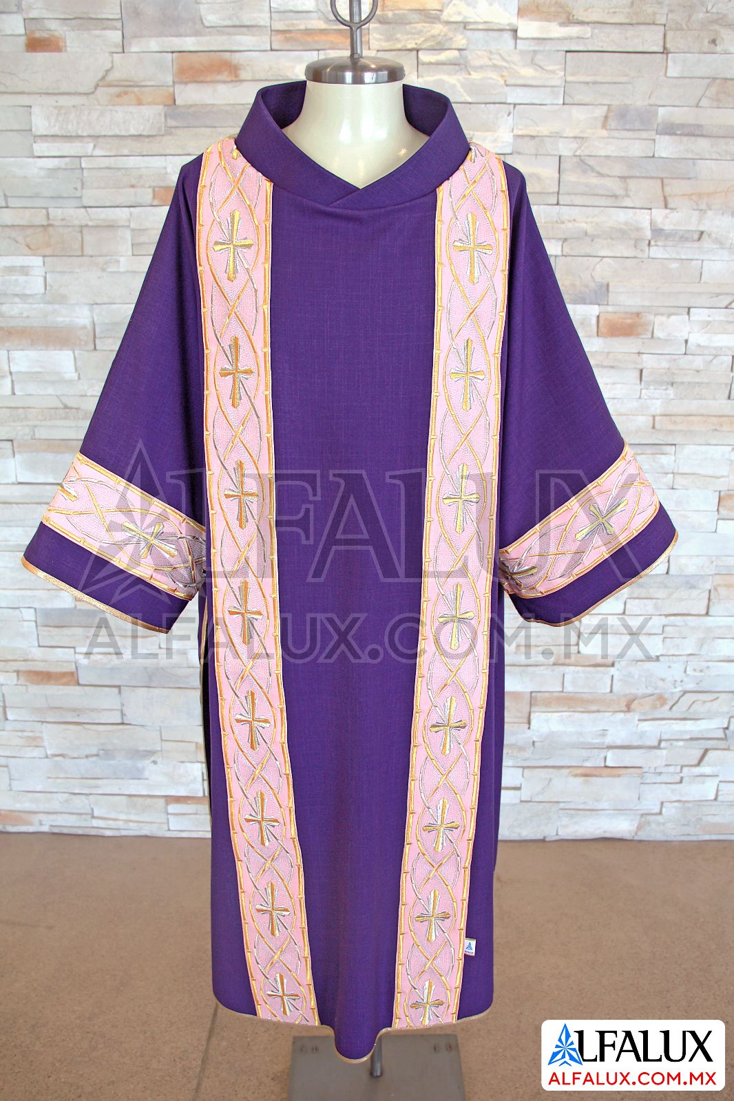 13 REINO Alfalux Dalmatica Morado Doble Raya Palo Rosa 21